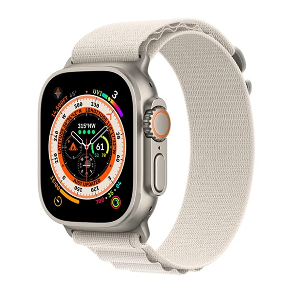 Ремінець Apple Alpine Loop Starlight для Apple Watch Ultra Ultra 49mm | 45mm | 44mm | 42mm Розмір M (MQE03) у Рівному