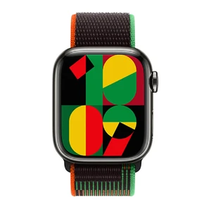 Оригинальный ремешок Apple Black Unity Sport Loop (MQTJ3) для Apple Watch 49mm | 45mm | 44mm | 42mm - Фото 2