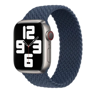 Плетений монобраслет Apple Braided Solo Loop Abyss Blue (ML523) для Apple Watch 41mm | 40mm | 38mm Розмір 7 ML523 - Фото 1