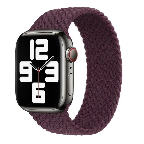 Плетений монобраслет Apple Braided Solo Loop Dark Cherry (ML5X3) для Apple Watch Ultra 49mm | 45mm | 44mm | 42mm Розмір 4 у Рівному
