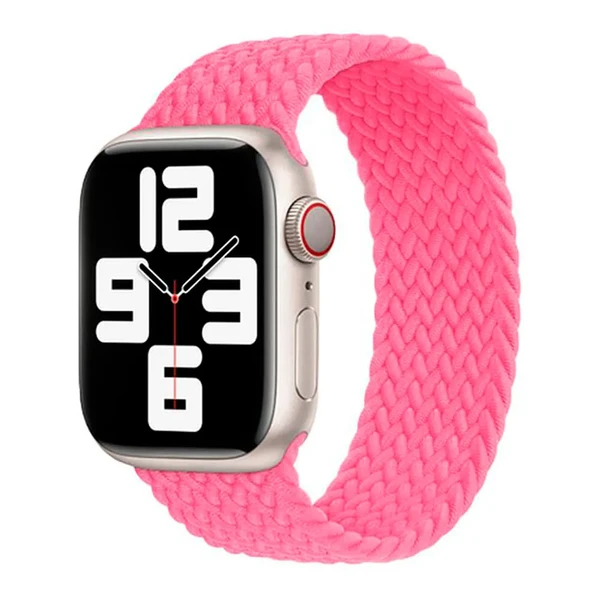 Плетеный монобраслет Apple Braided Solo Loop Flamingo (MN0F3) для Apple Watch 41mm | 40mm | 38mm Размер 1
