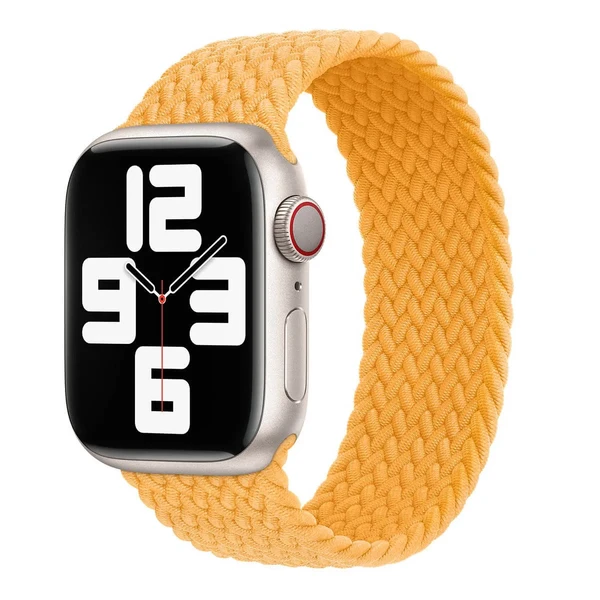 Плетений монобраслет Apple Braided Solo Loop Maize (ML5N3) для Apple Watch Ultra 49mm | 45mm | 44mm | 42mm Розмір 6 у Рівному