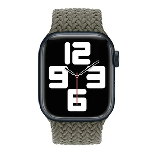 Ремешок Apple Braided Solo Loop Olive (MQYX3) для Apple Watch Ultra 49mm | 45mm | 44mm | 42mm Размер 8 - Фото 2