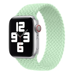 Плетеный монобраслет Apple Braided Solo Loop Pistachio для Apple Watch 41mm | 40mm | 38mm (MJJ03) Размер 4 MJJ03 - Фото 1