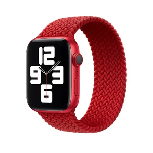Плетеный монобраслет Apple Braided Solo Loop (PRODUCT) Red для Apple Watch Ultra 49mm | 45mm | 44mm | 42mm (ML703) Размер 10 ML703 - Фото 1