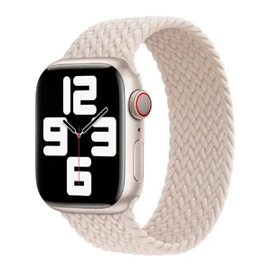 Плетеный монобраслет Apple Braided Solo Loop Starlight (MN123) для Apple Watch 41mm | 40mm | 38mm Размер 4 MN123 - Фото 1