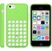 Cиликоновый чехол Apple Silicone Case Green (MF037) для iPhone 5C - Фото 3