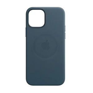 Kожаный чехол Apple Leather Case with MagSafe Baltic Blue (MHK83) для iPhone 12 mini - Фото 3