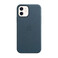 Кожаный чехол Apple Leather Case with MagSafe Baltic Blue (MHKE3) для iPhone 12 | 12 Pro MHKE3 - Фото 1