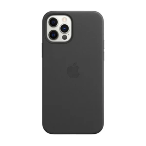 Чорний шкіряний чохол Apple Leather Case with MagSafe Black (MHKM3) для iPhone 12 Pro Max - Фото 2