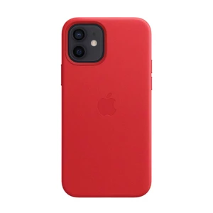 Шкіряний чохол Apple Leather Case with MagSafe (PRODUCT) RED (MHK73) для iPhone 12 mini MHK73 - Фото 1