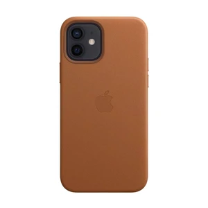 Kожаный чехол Apple Leather Case with MagSafe Saddle Brown (MHK93) для iPhone 12 mini MHK63 - Фото 1