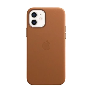 Шкіряний чохол Apple Leather Case with MagSafe Saddle Brown для iPhone 12 | 12 Pro OEM  - Фото 1
