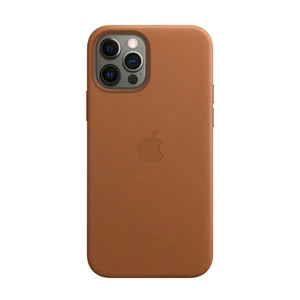 Шкіряний чохол Apple Leather Case with MagSafe Saddle Brown (MHKL3) для iPhone 12 Pro Max MHKL3 - Фото 1