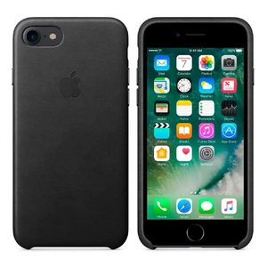 Кожаный чехол Apple Leather Case Black (MMY52) для iPhone SE 3 | SE 2 | 8 | 7 - Фото 2