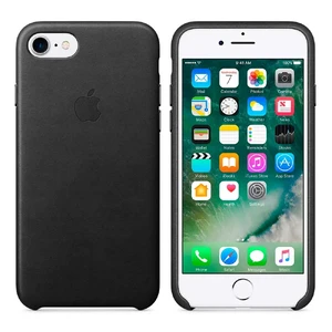 Кожаный чехол Apple Leather Case Black (MMY52) для iPhone SE 3 | SE 2 | 8 | 7 - Фото 6