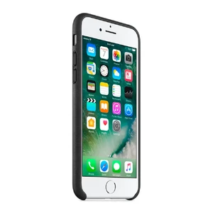 Кожаный чехол Apple Leather Case Black (MMY52) для iPhone SE 3 | SE 2 | 8 | 7 - Фото 7