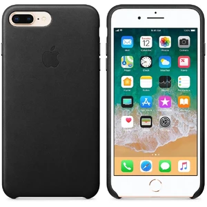 Черный кожаный чехол Apple Leather Case Black (MQHM2) для iPhone 8 Plus | 7 Plus - Фото 2