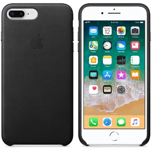 Черный кожаный чехол Apple Leather Case Black (MQHM2) для iPhone 8 Plus | 7 Plus - Фото 3