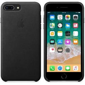 Черный кожаный чехол Apple Leather Case Black (MQHM2) для iPhone 8 Plus | 7 Plus - Фото 4