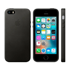 Кожаный чехол Apple Leather Case Black (MMHH2) для iPhone SE | 5S | 5 - Фото 4