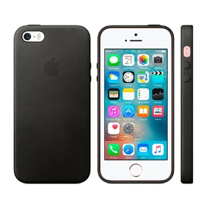 Кожаный чехол Apple Leather Case Black (MMHH2) для iPhone SE | 5S | 5 - Фото 5