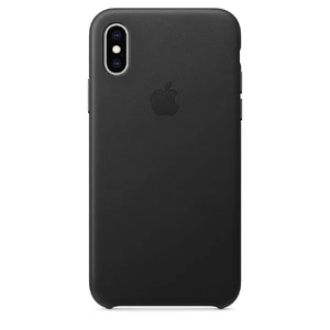 Кожаный чехол Apple Leather Case Black (MRWM2) для iPhone XS/X MRWM2 - Фото 1