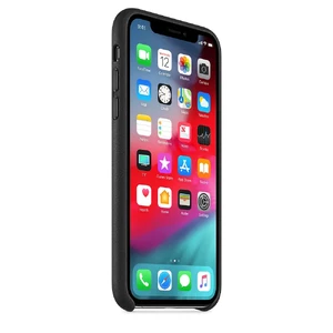 Кожаный чехол Apple Leather Case Black (MRWM2) для iPhone XS/X - Фото 5