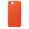 Кожаный чехол Apple Leather Case Bright Orange (MRG82) для iPhone SE 3 | SE 2 | 8 | 7 MRG82 - Фото 1