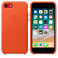 Кожаный чехол Apple Leather Case Bright Orange (MRG82) для iPhone SE 3 | SE 2 | 8 | 7 - Фото 5