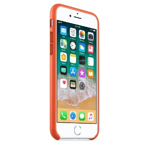 Кожаный чехол Apple Leather Case Bright Orange (MRG82) для iPhone SE 3 | SE 2 | 8 | 7 - Фото 6