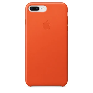 Кожаный чехол Apple Leather Case Bright Orange (MRGD2) для iPhone 8 Plus | 7 Plus MRGD2 - Фото 1