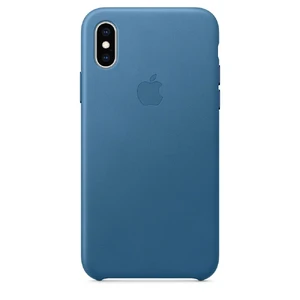 Шкіряний чохол Apple Leather Case Cape Cod Blue (MTET2) для iPhone XS MTET2 - Фото 1