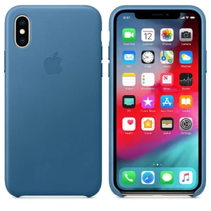 Шкіряний чохол Apple Leather Case Cape Cod Blue (MTET2) для iPhone XS - Фото 2