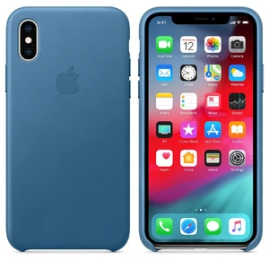Шкіряний чохол Apple Leather Case Cape Cod Blue (MTET2) для iPhone XS - Фото 3