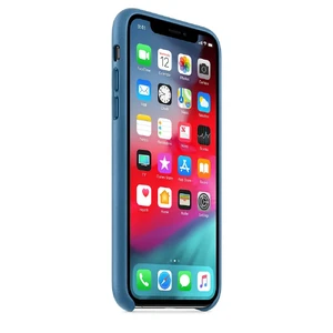 Шкіряний чохол Apple Leather Case Cape Cod Blue (MTET2) для iPhone XS - Фото 5