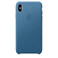 Кожаный чехол Apple Leather Case Cape Cod Blue (MTEW2) для iPhone XS Max MTEW2 - Фото 1