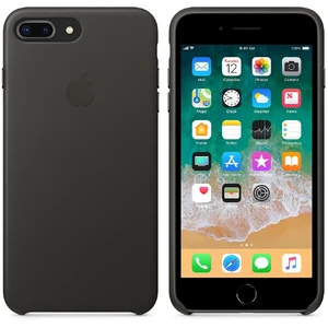 Кожаный чехол Apple Leather Case Charcoal Gray (MQHP2) для iPhone 8 Plus | 7 Plus - Фото 4
