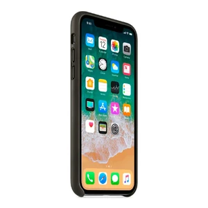 Кожаный чехол Apple Leather Case Charcoal Gray (MQTF2) для iPhone X - Фото 4