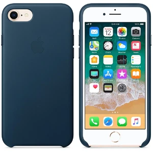 Шкіряний чохол Apple Leather Case Cosmos Blue (MQHF2) для iPhone SE 3 | SE 2 | 8 | 7 - Фото 2