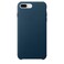Кожаный чехол Apple Leather Case Cosmos Blue (MQHR2) для iPhone 8 Plus | 7 Plus MQHR2 - Фото 1