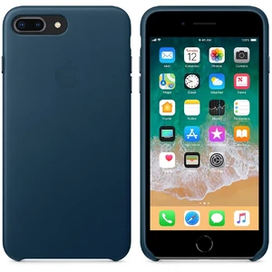 Шкіряний чохол Apple Leather Case Cosmos Blue (MQHR2) для iPhone 8 Plus | 7 Plus - Фото 4