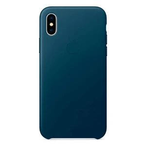 Шкіряний чохол Apple Leather Case Cosmos Blue (MQTH2) для iPhone X MQTH2 - Фото 1