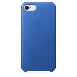Кожаный чехол Apple Leather Case Electric Blue (MRG52) для iPhone SE 3 | SE 2 | 8 | 7 MRG52 - Фото 1