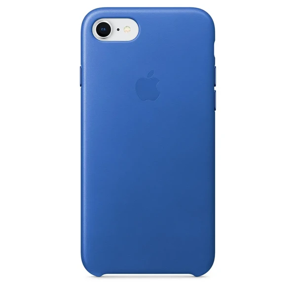 Шкіряний чохол Apple Leather Case Electric Blue (MRG52) для iPhone SE 3 | SE 2 | 8 | 7