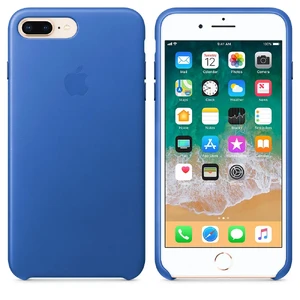 Шкіряний чохол Apple Leather Case Electric Blue (MRG92) для iPhone 8 Plus | 7 Plus - Фото 2