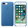 Кожаный чехол Apple Leather Case Sea Blue (MMYH2) для iPhone 7 Plus | 8 Plus - Фото 4
