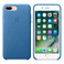 Кожаный чехол Apple Leather Case Sea Blue (MMYH2) для iPhone 7 Plus | 8 Plus - Фото 6