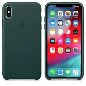 Шкіряний чохол Apple Leather Case Forest Green (MTEV2) для iPhone XS Max - Фото 3