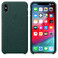 Кожаный чехол Apple Leather Case Forest Green (MTEV2) для iPhone XS Max - Фото 4